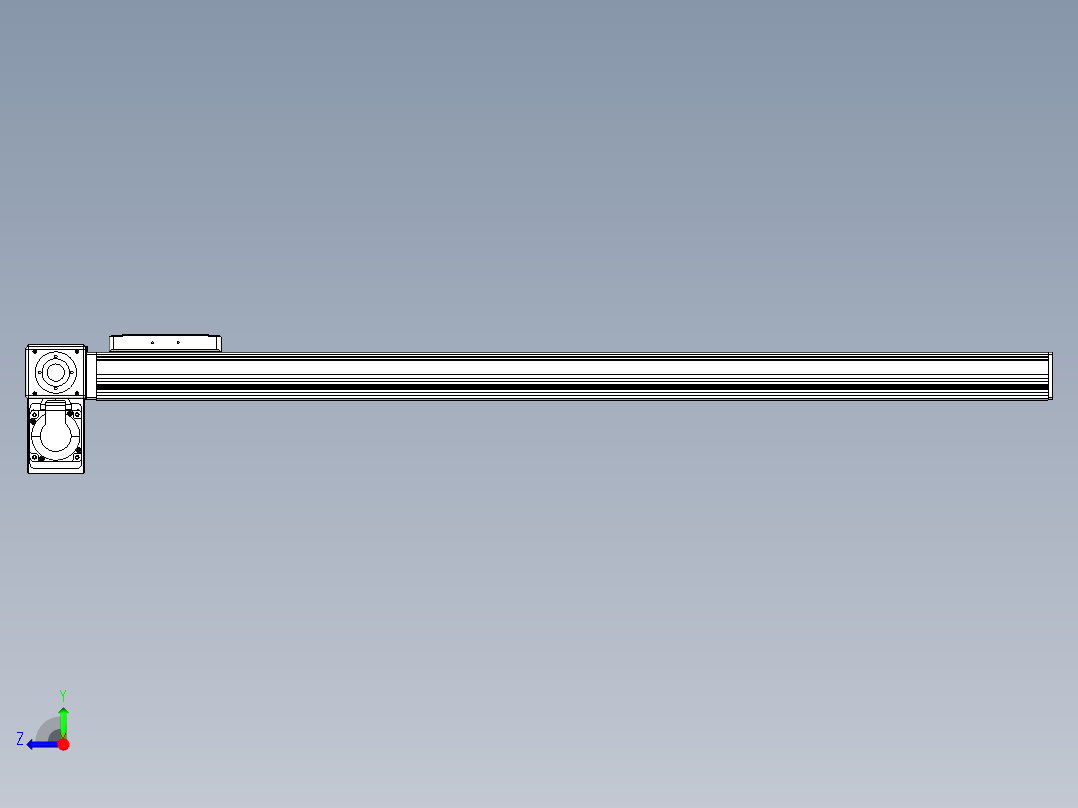 同步带全封闭直线模组TPA-HCB-105D-90-L900-LP-C-P20-N3右视图