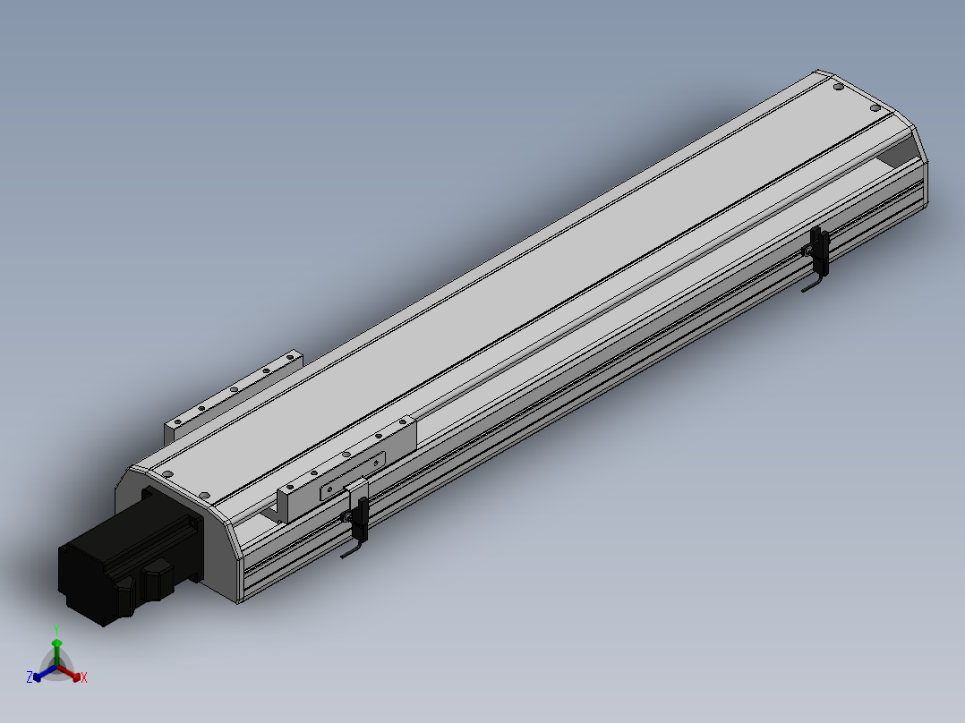 精密模组MY140-T10-500L-BC-P40B-C4-C正等轴测图