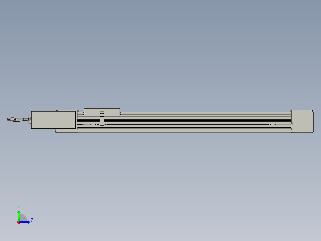威洛博直线电机模组EB6-L70-S600-BL-P40-MS3左视图