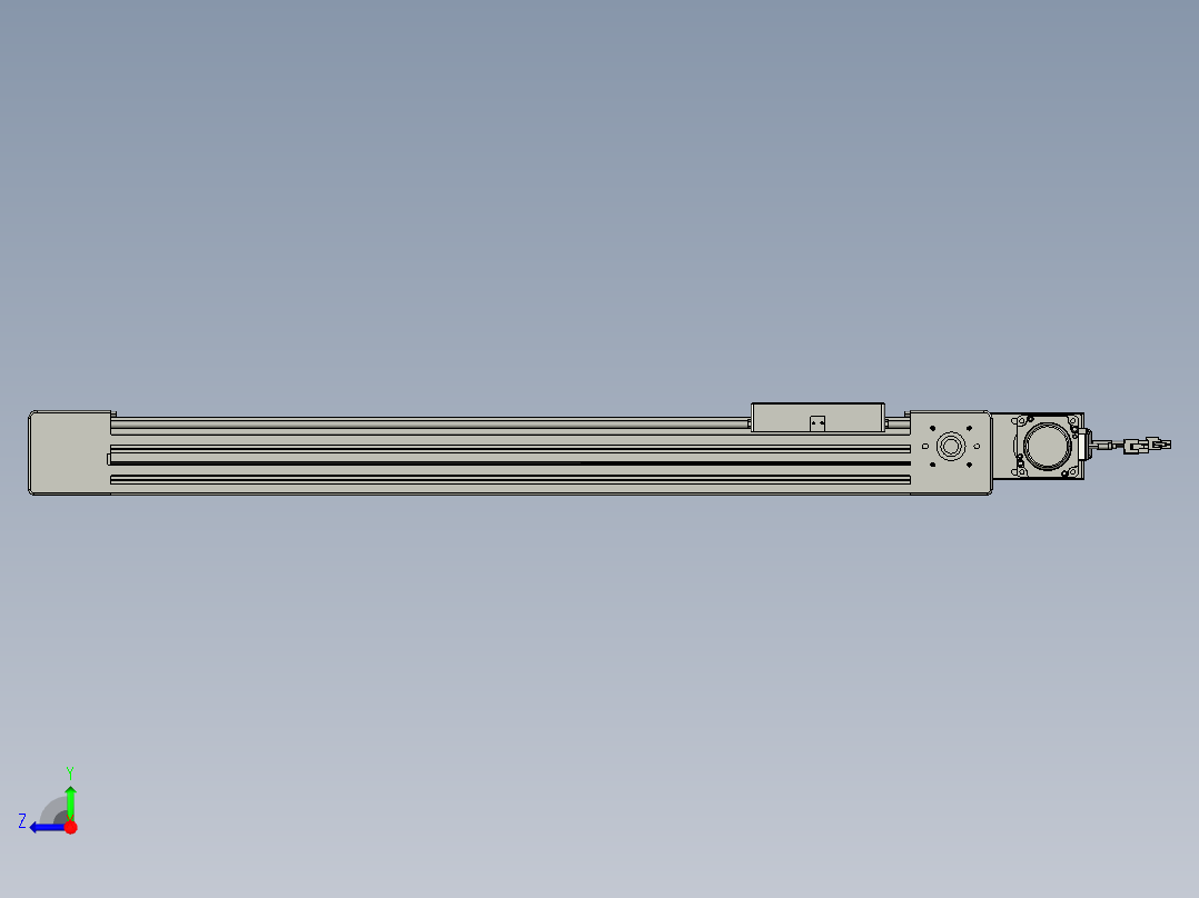 威洛博直线电机模组EB6-L70-S600-BL-P40-MS3右视图