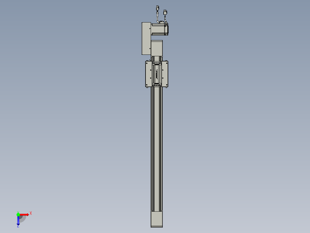 威洛博直线电机模组EB6-L70-S600-BL-P40-MS3俯视图