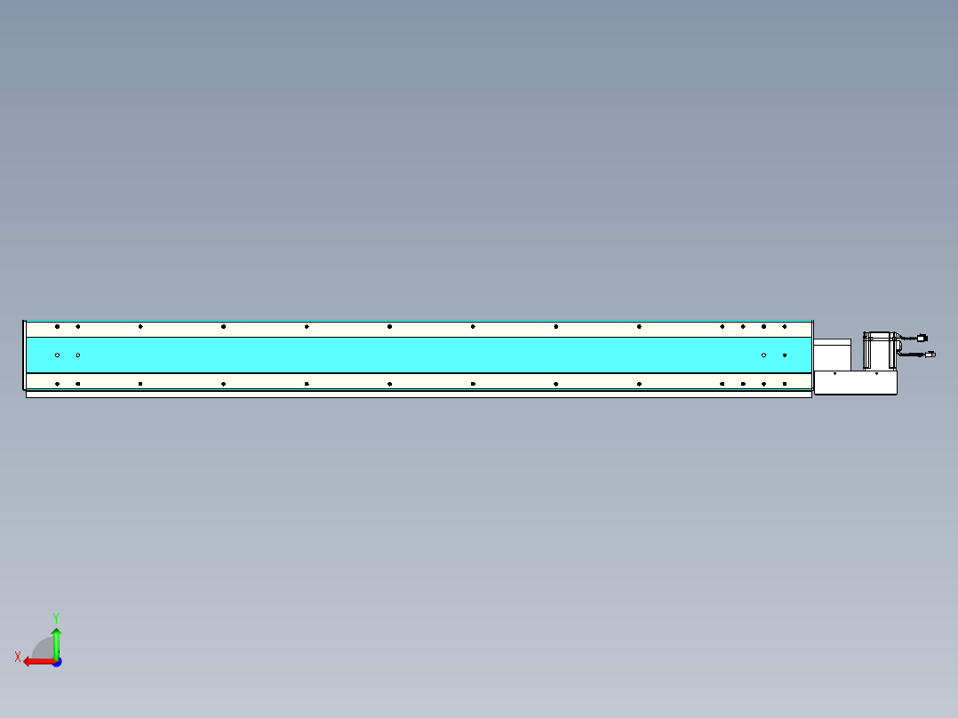 威洛博VBC同步带传动一无尘环境VBC17-L45-S1600-BL-ZP75-C3后视图