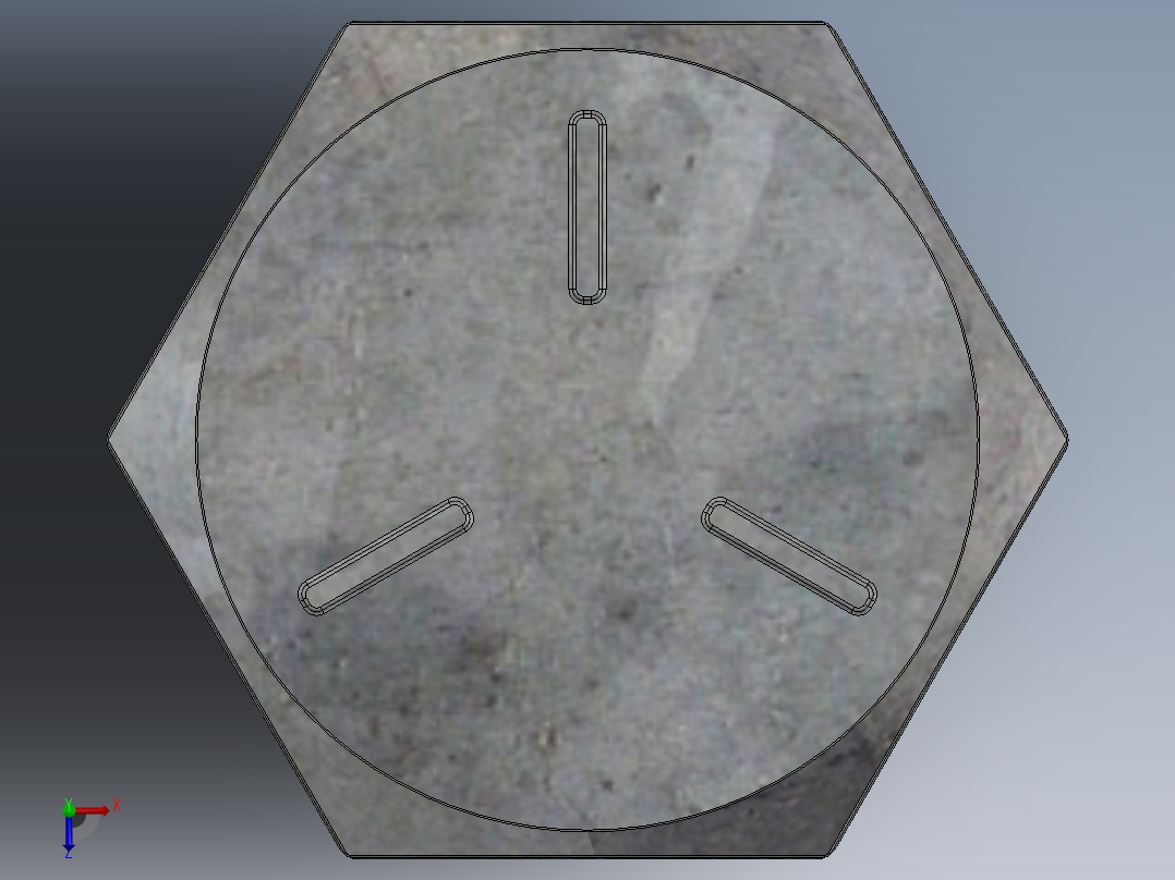 紧固件-0.7500 Helical Drill Bolt俯视图