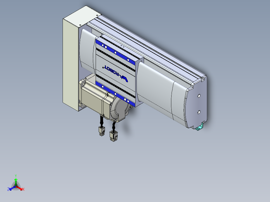 VF丝杆传动-一般环境VF14-Lxx-C-S100-BL-ZP75-C3正等轴测图