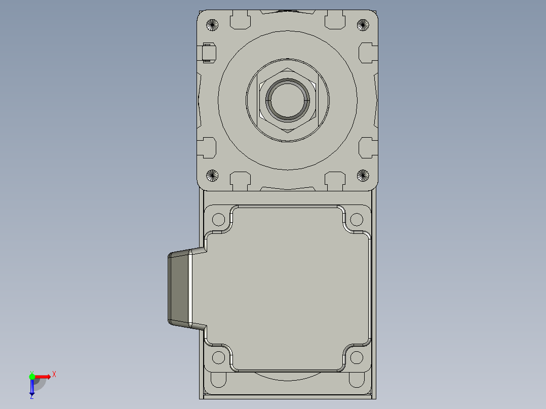 12VZ电动缸-VZ6-S400-BD俯视图
