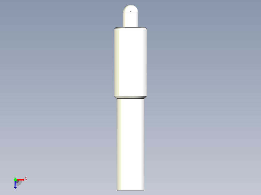 定位柱(輕荷重)(本體熱處理)2207-3D多系列多零件图纸模型俯视图