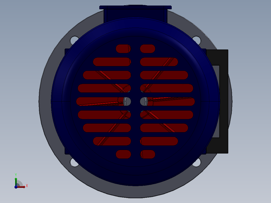 三相交流电动机前视图