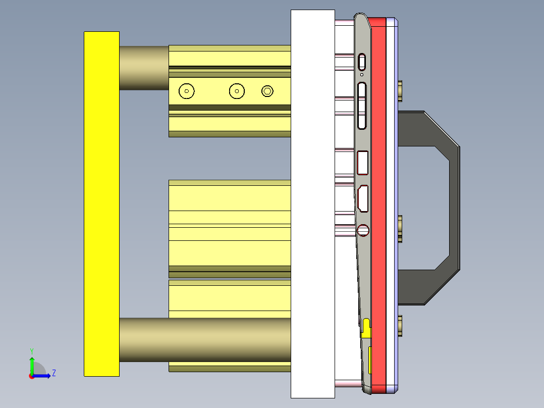 CS19-WWAB-C-CNC7笔记本CNC工装夹具三维模型-181011左视图