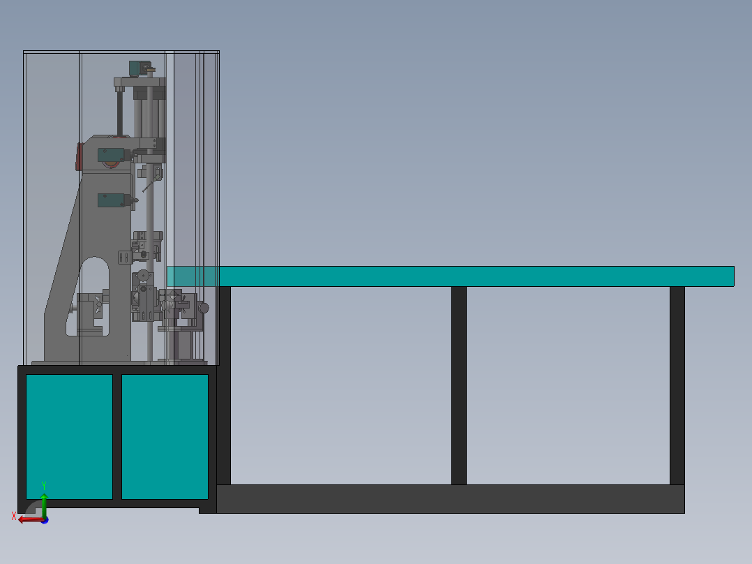 立式超声波焊接设备sw17后视图