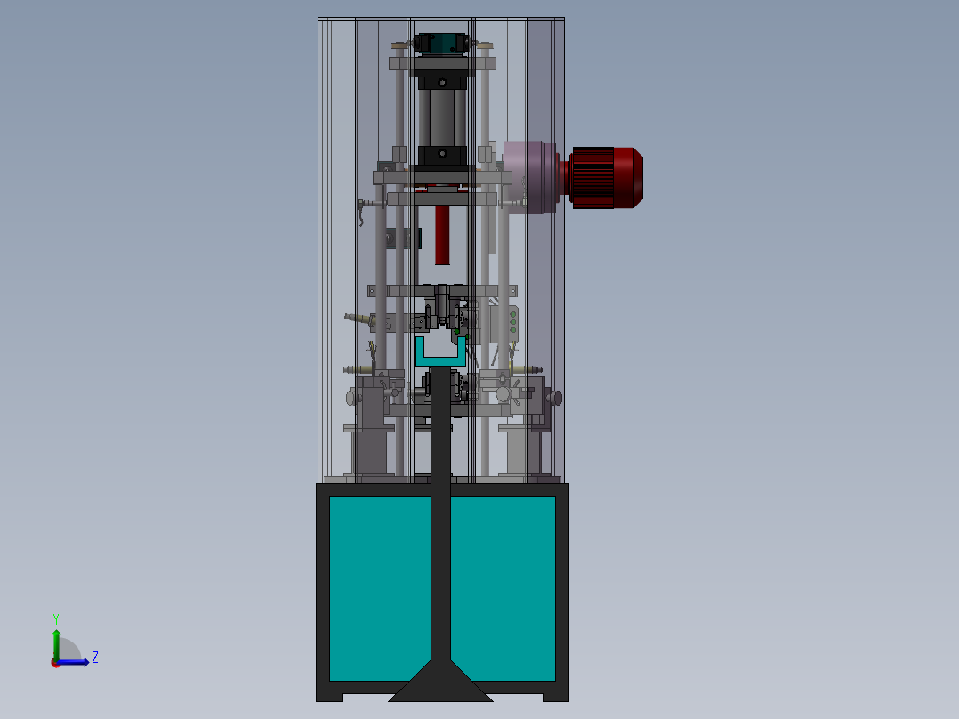立式超声波焊接设备sw17左视图