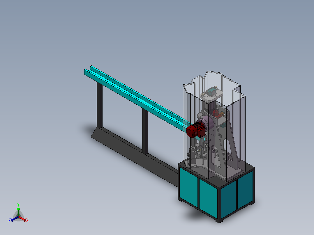 立式超声波焊接设备sw17正等轴测图
