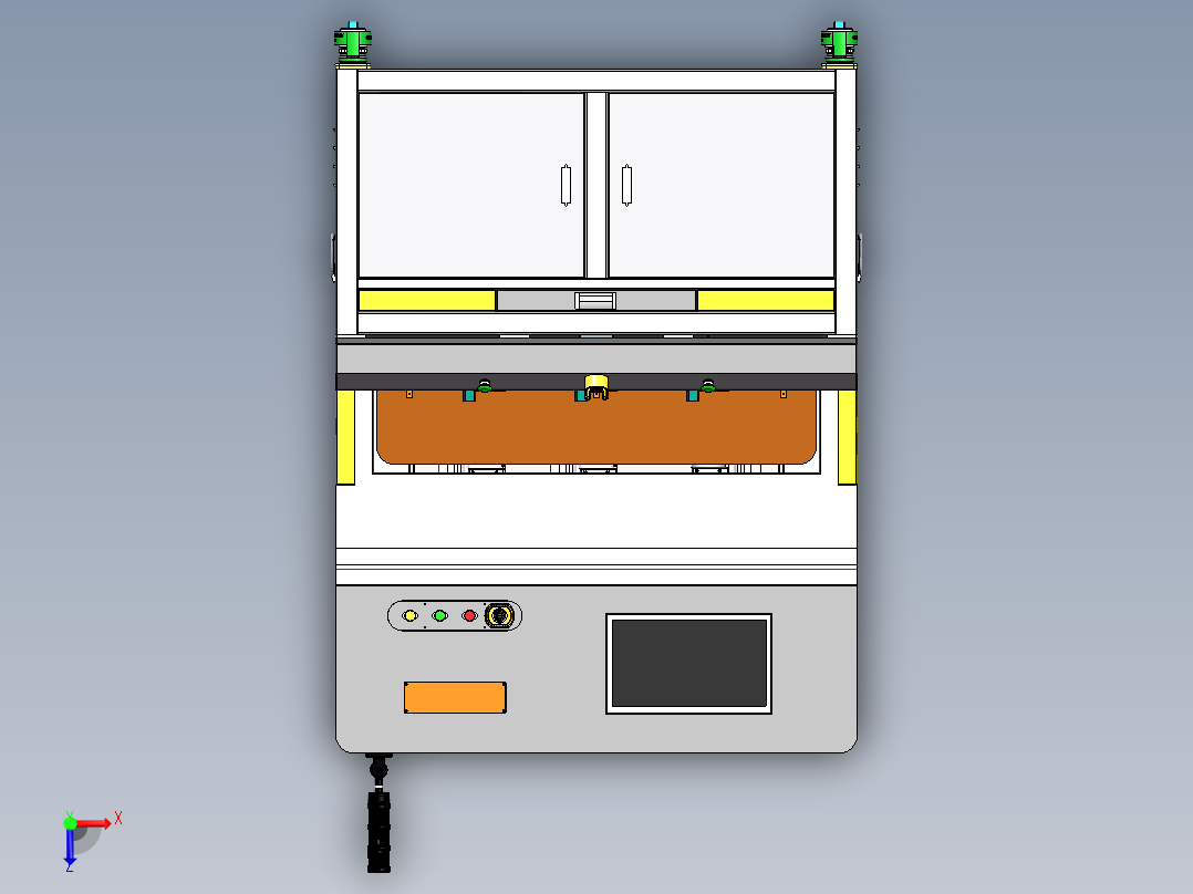 转盘3头激光镭雕机sw22可编辑俯视图