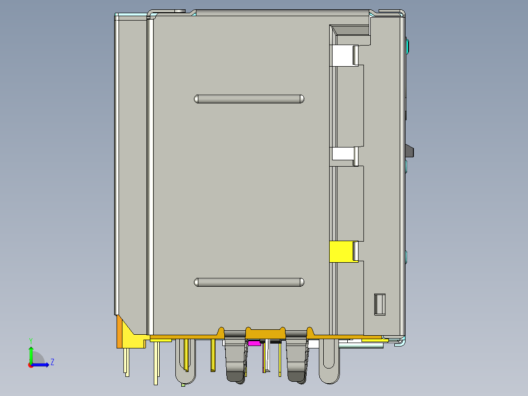 带PS2-局域网的双USB2.0-USB3.0左视图