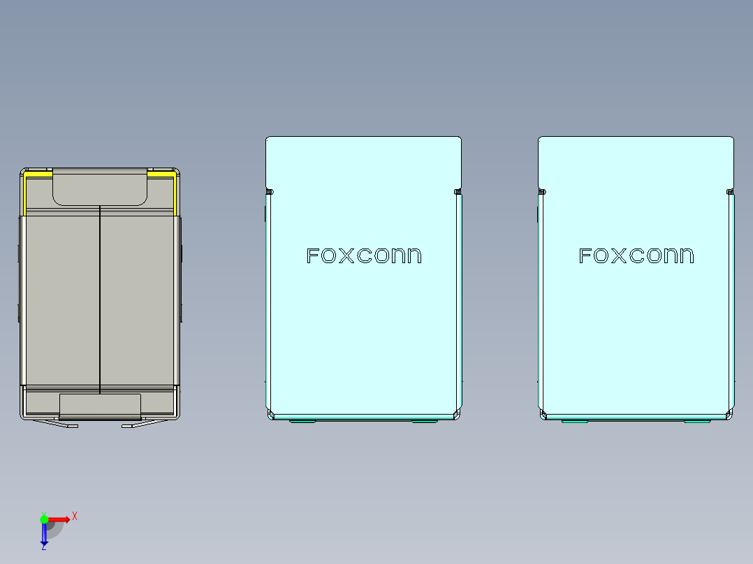 带PS2-局域网的双USB2.0-USB3.0俯视图
