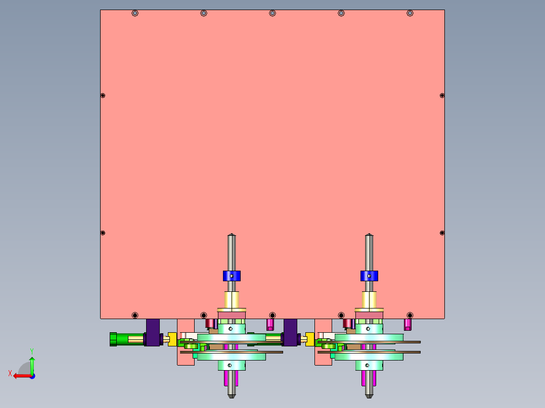小家电控制板变压器缠绕胶带机后视图
