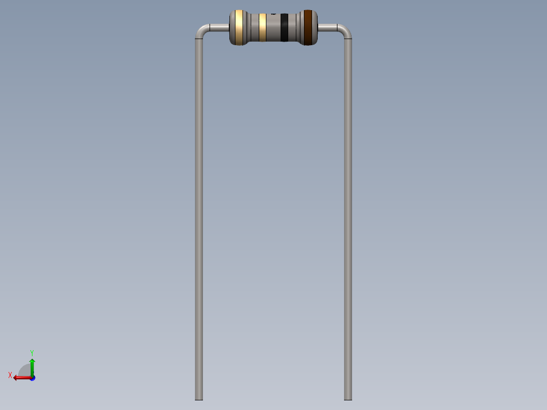 电容器 二极管 电阻器-Resistor 1 Ohm后视图