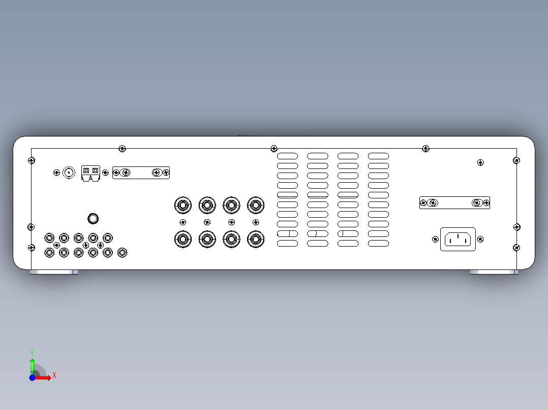 功率放大器7前视图