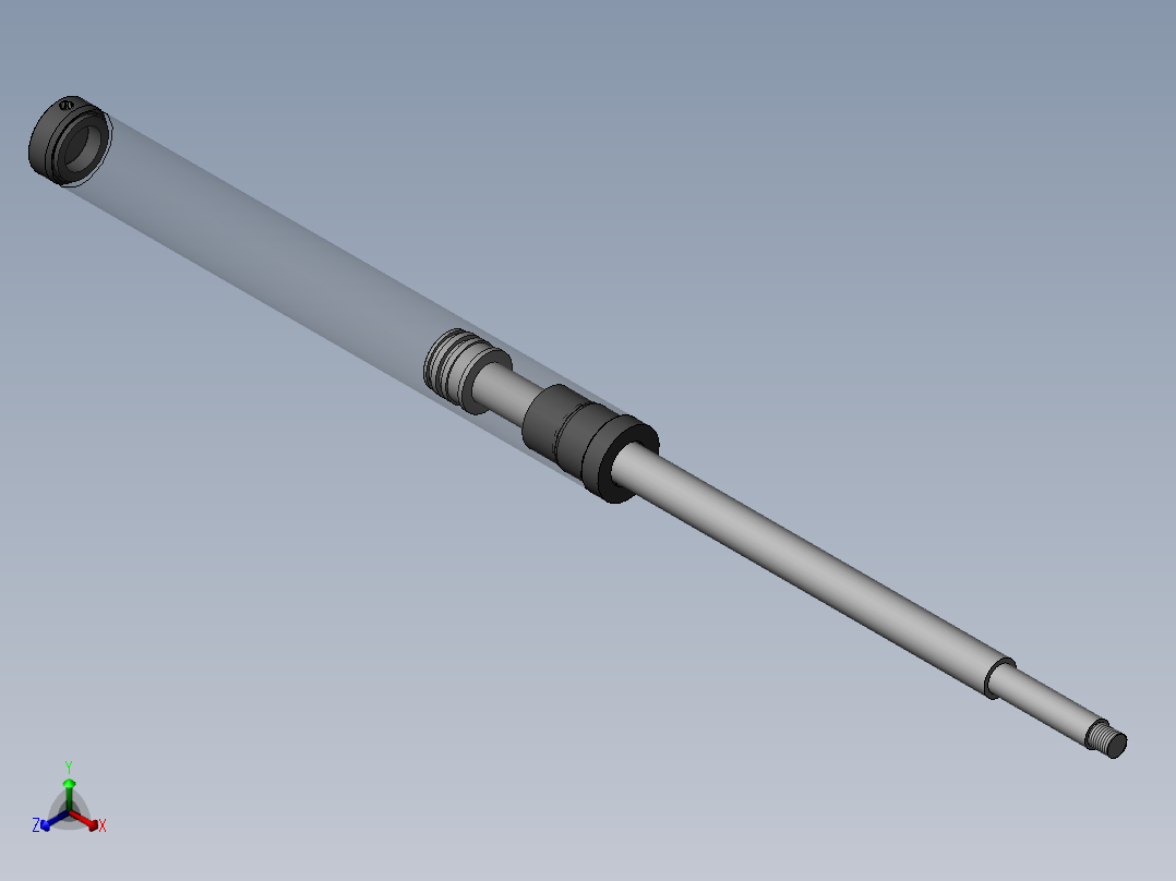 铲式63油缸正等轴测图