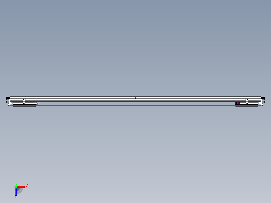 威洛博VL系列直线电机模组-2VL17E3-S1800俯视图