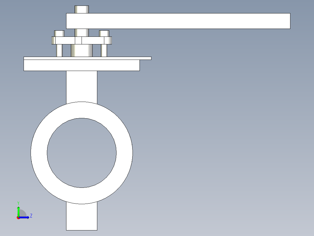 阀门模型-______(SNJ)左视图