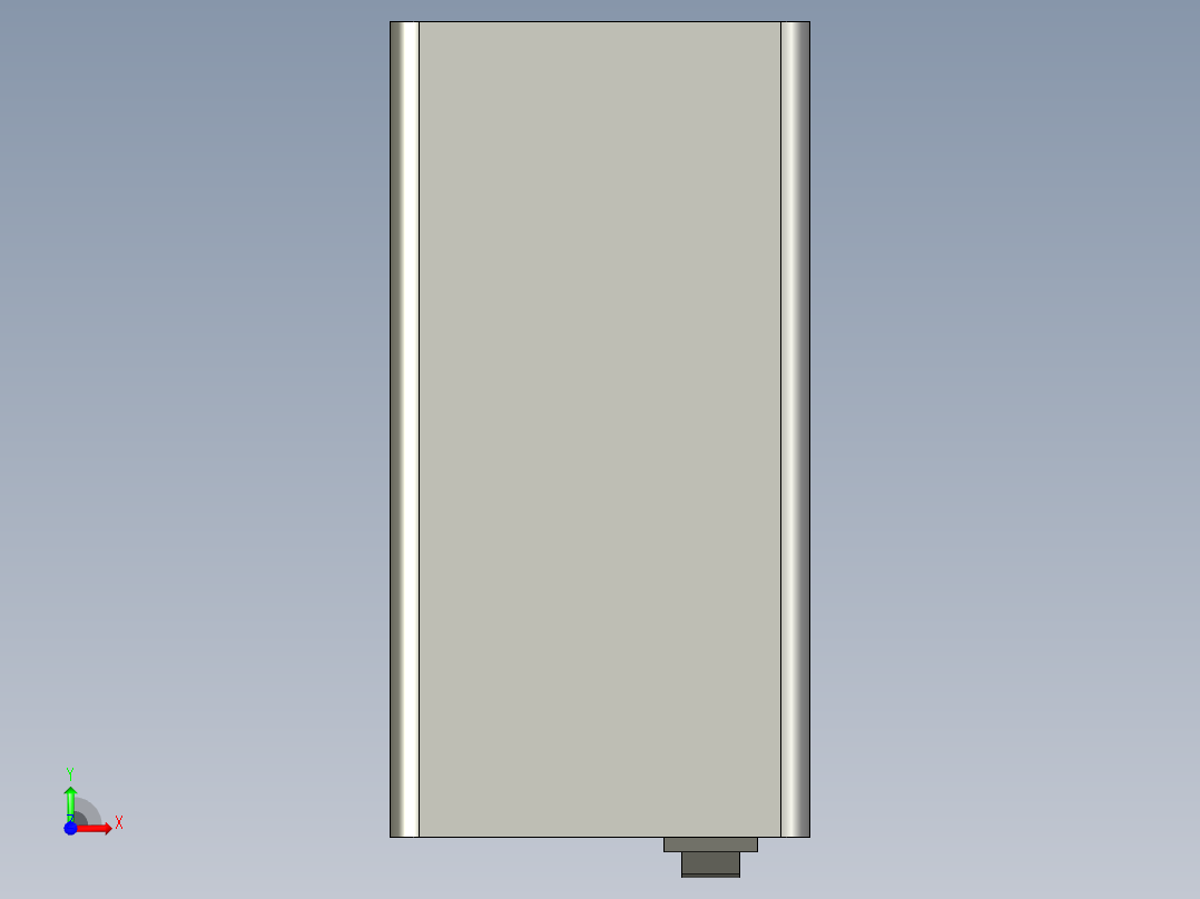 基恩士CV-R11amp_kc图纸模型前视图