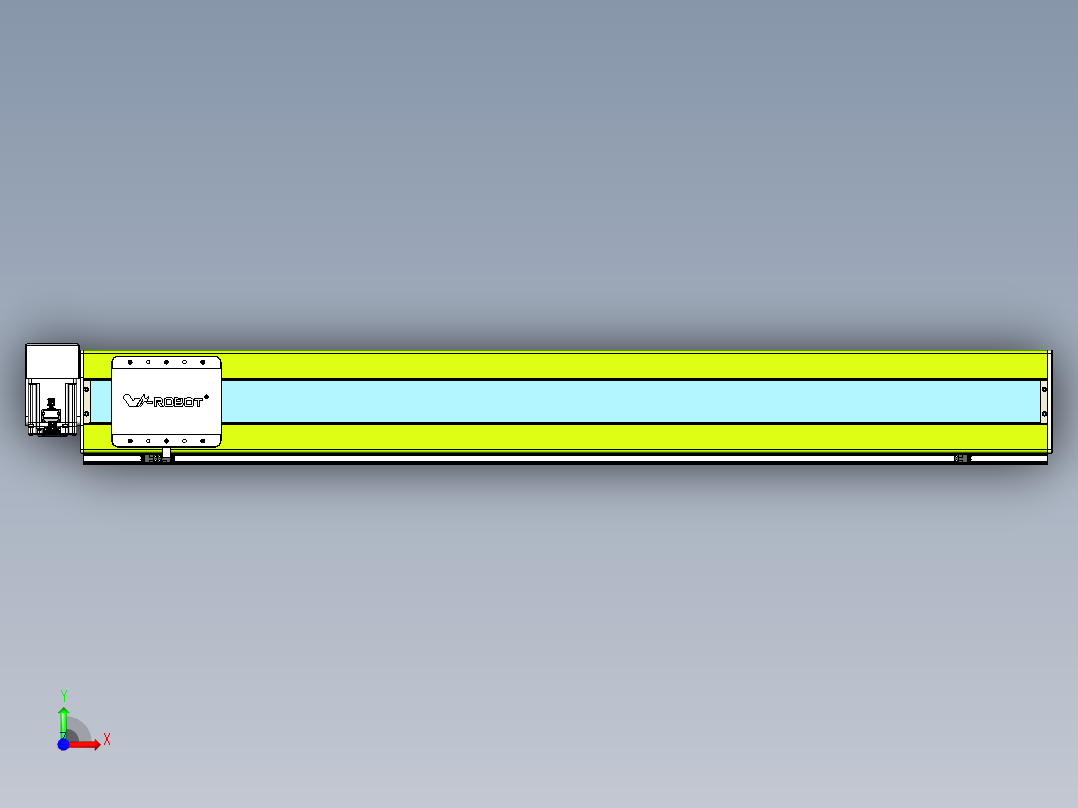 威洛博VBC同步带传动一无尘环境VBC17-L45-S1300-BRU-ZP75-C3前视图