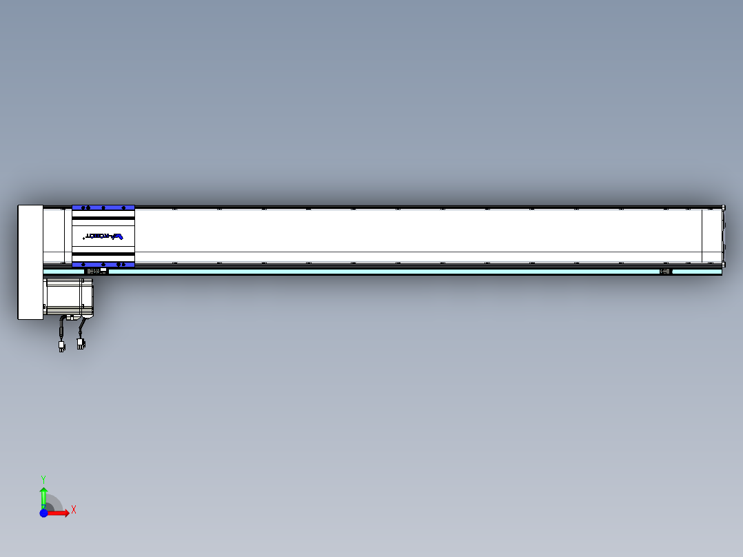 VF丝杆传动-一般环境VF14-Lxx-C-S1250-BL-ZP75-C3前视图