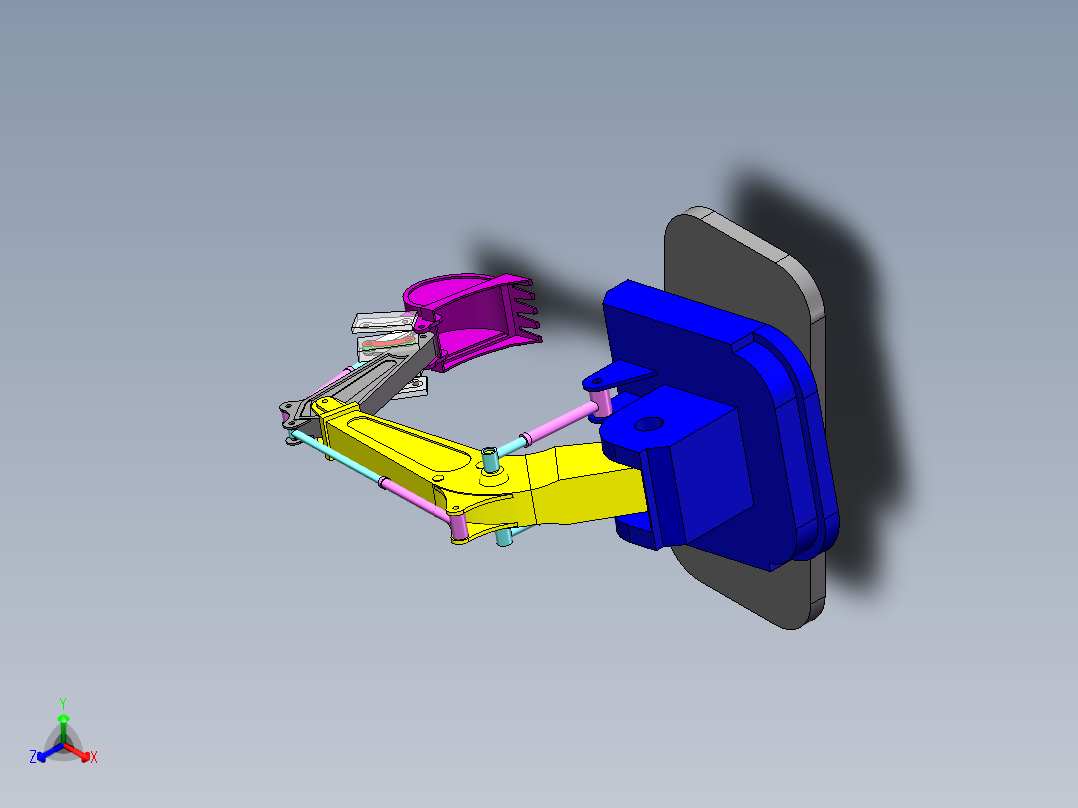 挖掘机正等轴测图