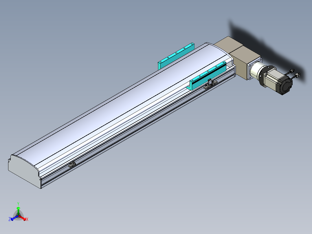 同步带滑台-半封闭B22-L100-C-S900-R-P75-D3-N5