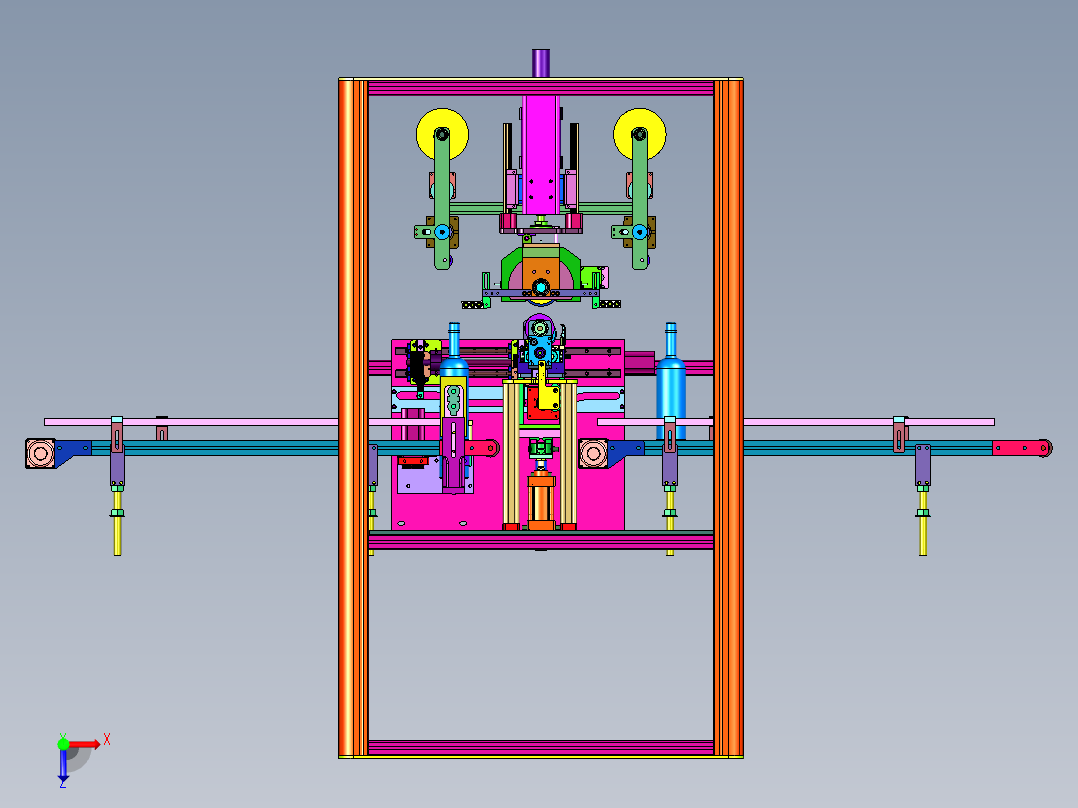 酒瓶个性包装图案印机俯视图