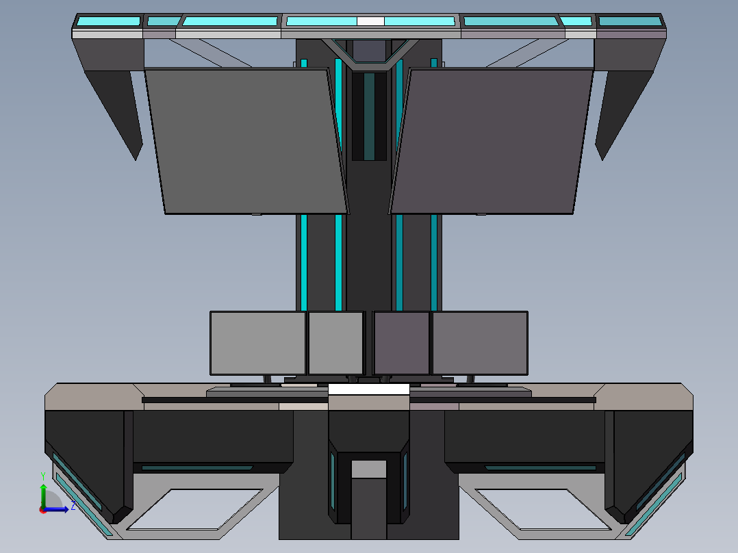 调度控制中心左视图