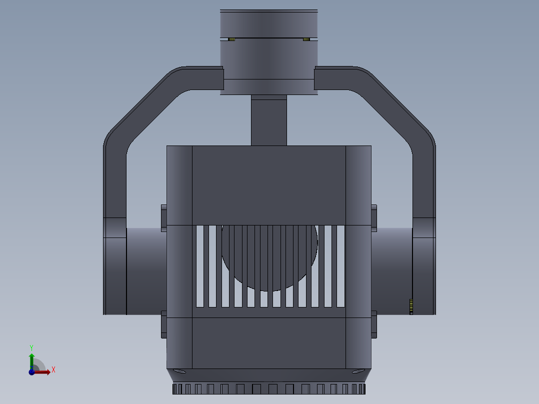 无人机云台sw18可编辑前视图
