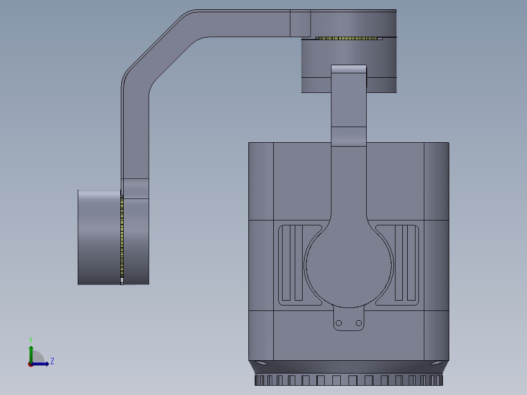 无人机云台sw18可编辑左视图