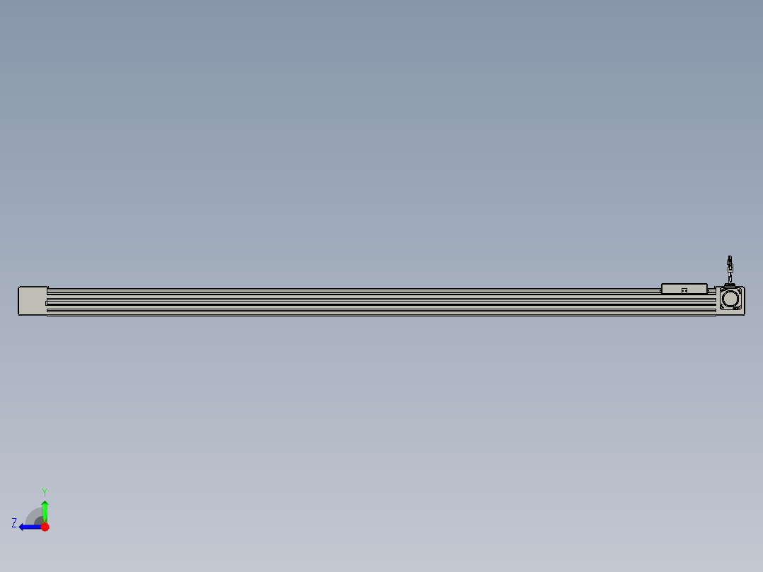 威洛博直线电机模组EB6-L140-S1700-R-P40-MS3右视图