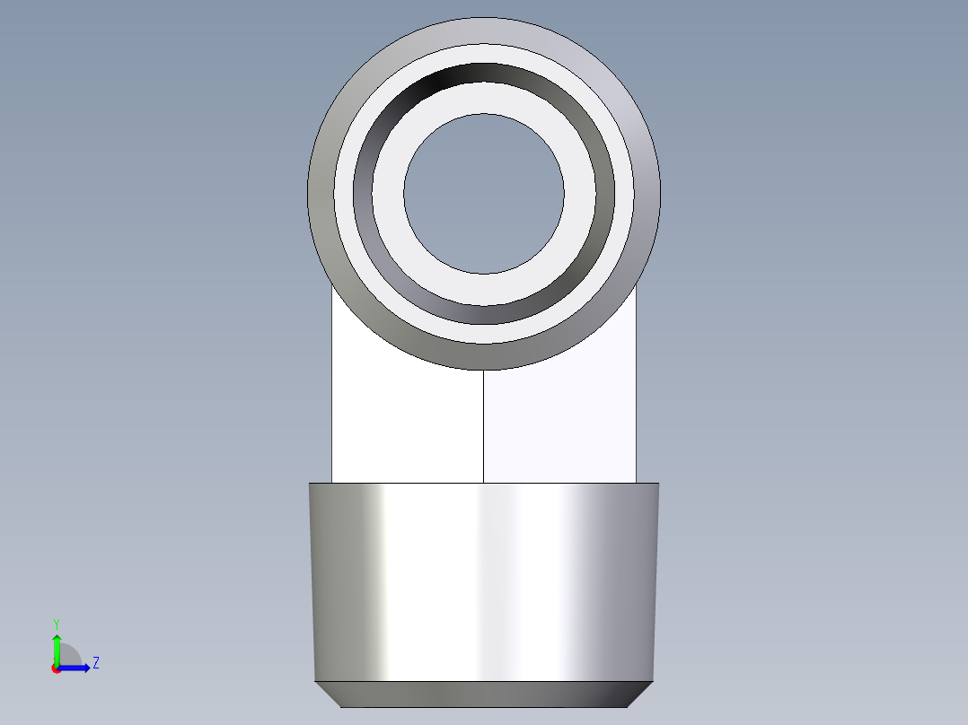 卡套式工业通用硬管接头EO_Male_stud_run_tee_TE14SRCFX左视图