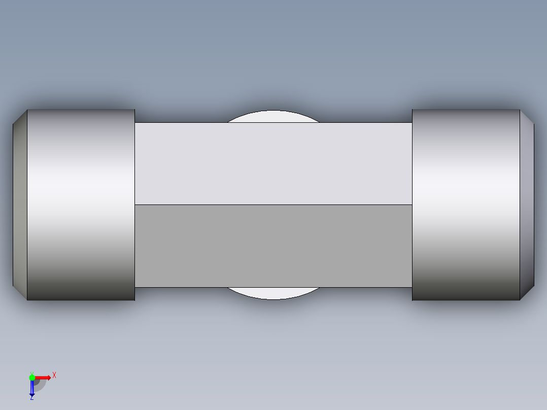 卡套式工业通用硬管接头EO_Male_stud_run_tee_TE14SRCFX俯视图