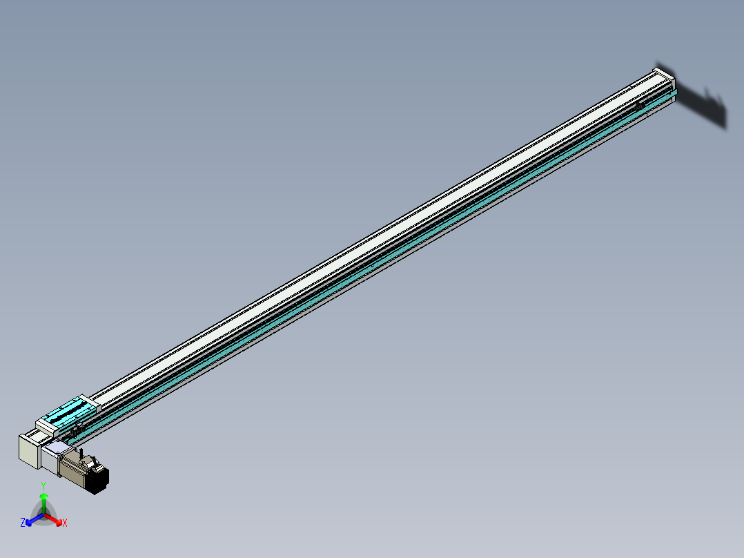 欧规系列-LB6A-L130-S1900-BL-ZP40-C3正等轴测图