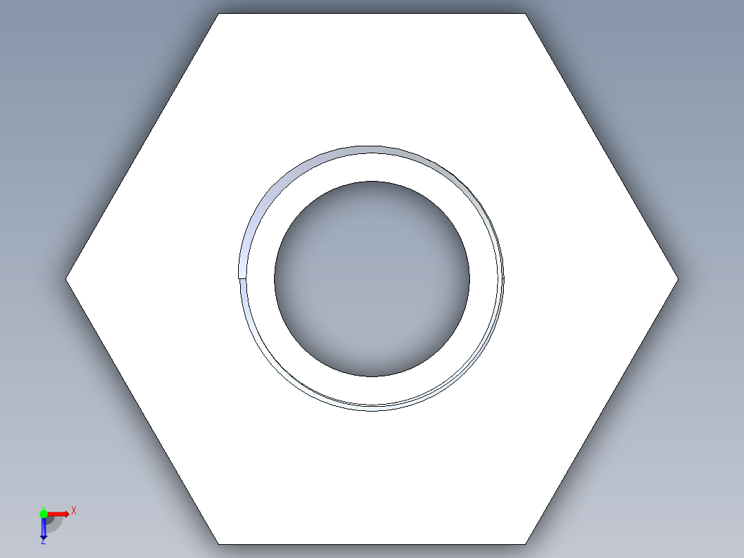 聚氯乙烯配件18-Sch80_ReducerBushing_MPTxFPT_839-249_2in x 1in俯视图