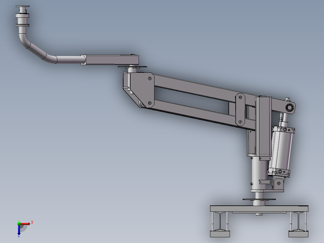 助力臂_助力机械手俯视图