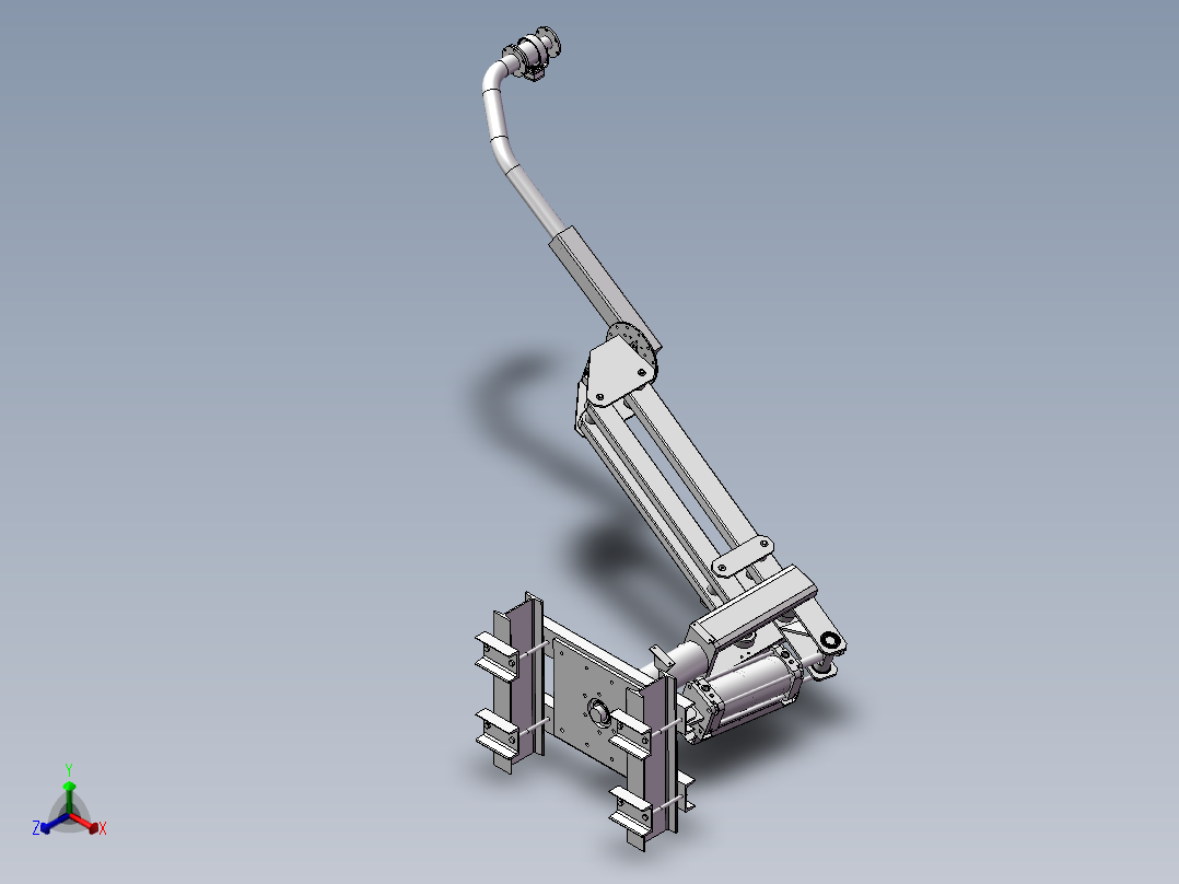 助力臂_助力机械手正等轴测图