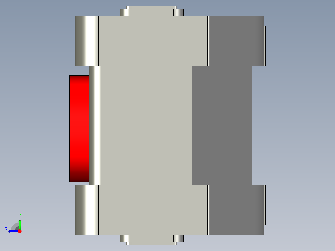 基恩士VT(3)-SW4_kc图纸模型右视图