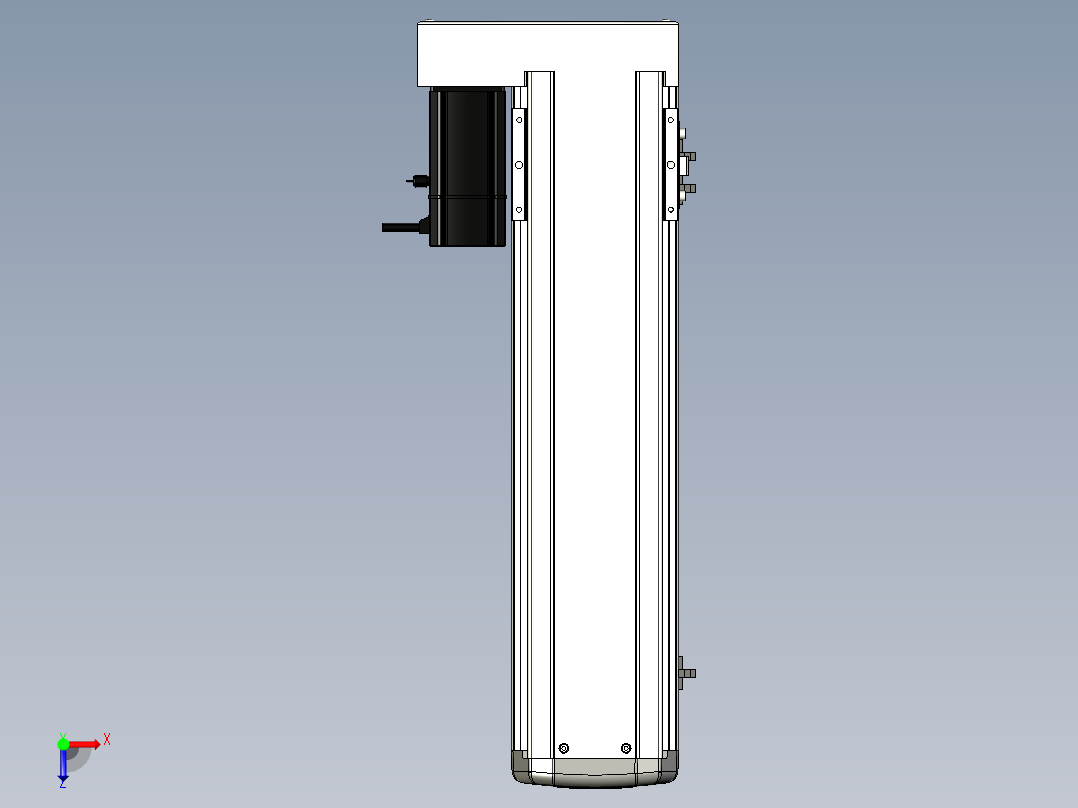 Toyo东佑达直线模组-ETH13-400-BL-200W+煞車俯视图