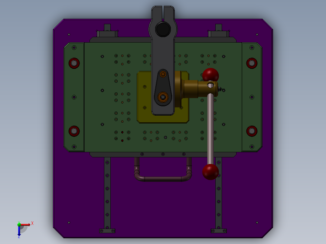 PCB板数控切割机俯视图
