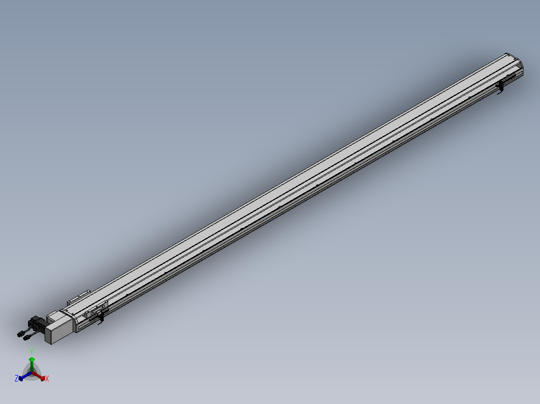 精密模组MT100-L78-2100-R-M10-C4正等轴测图