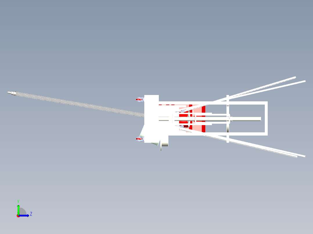 篮球发球机模型+CAD图纸左视图