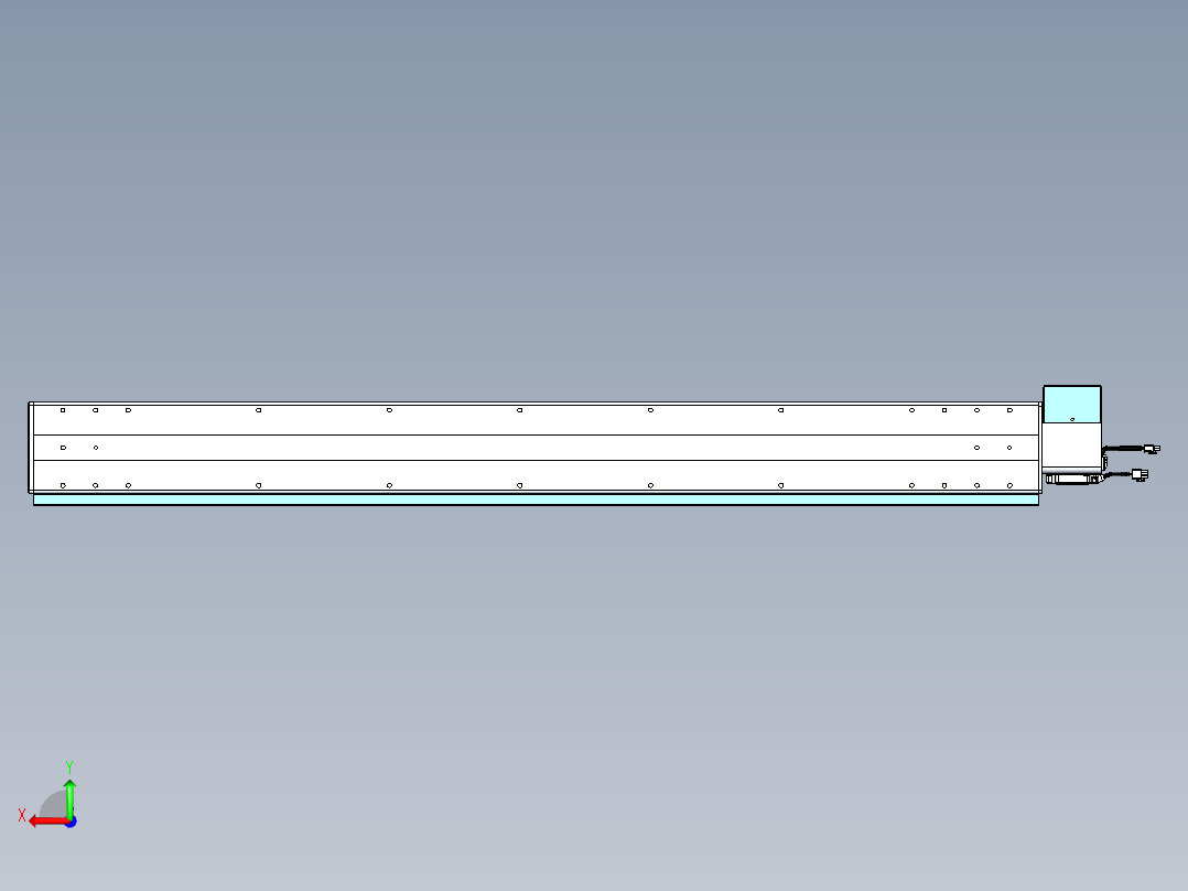 威洛博VBC同步带传动一无尘环境VBC14-L45-S1250-BRU-ZP75-C3后视图