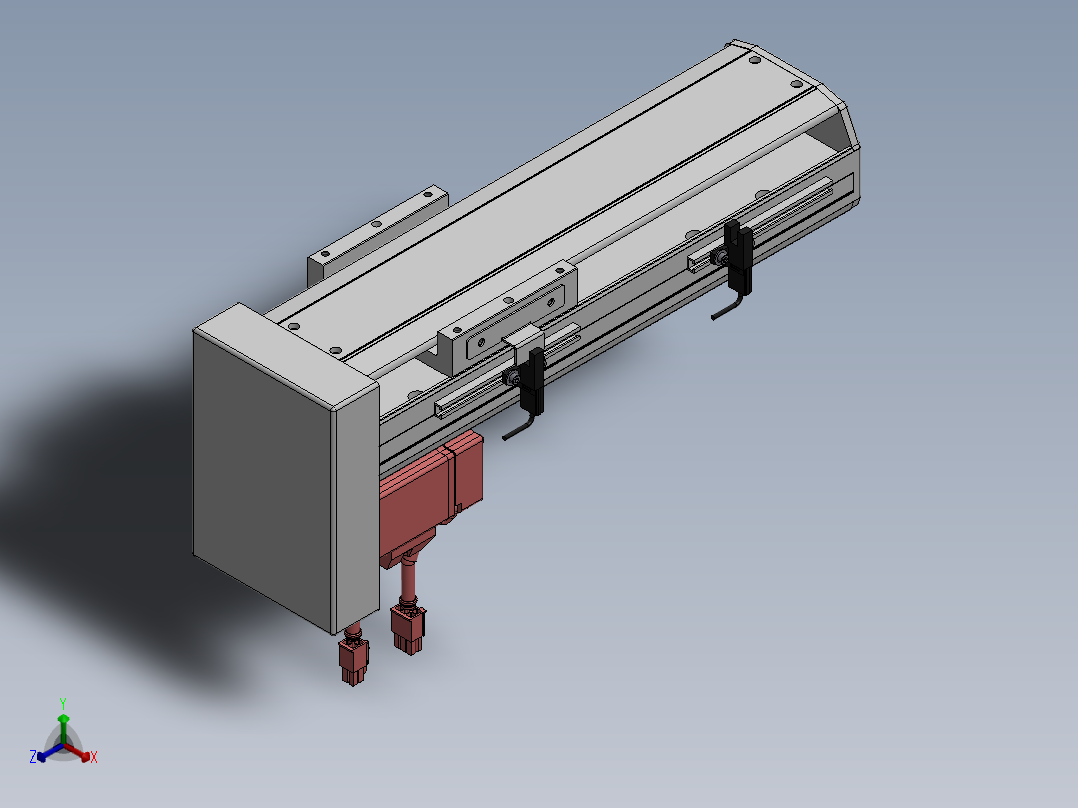 精密模组MY100-T10-150L-BM-P20B-C4-C正等轴测图