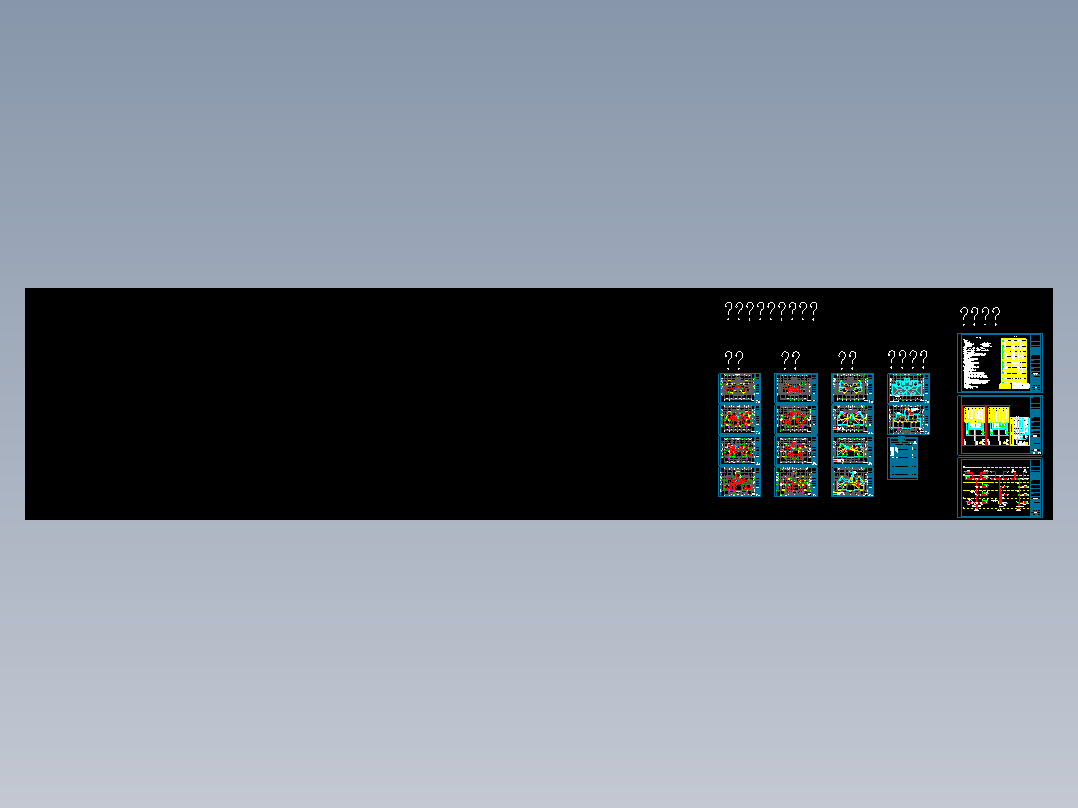 四层叠加别墅电气照明图