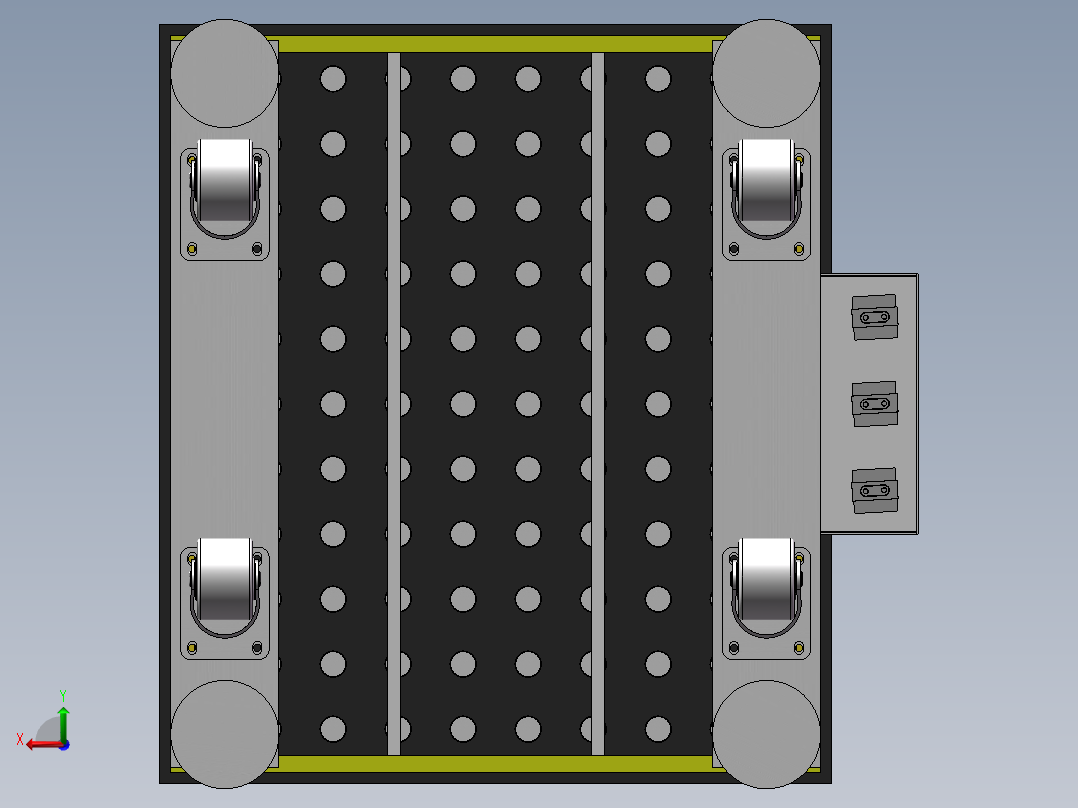 四导柱智能压力机sw21可编辑后视图