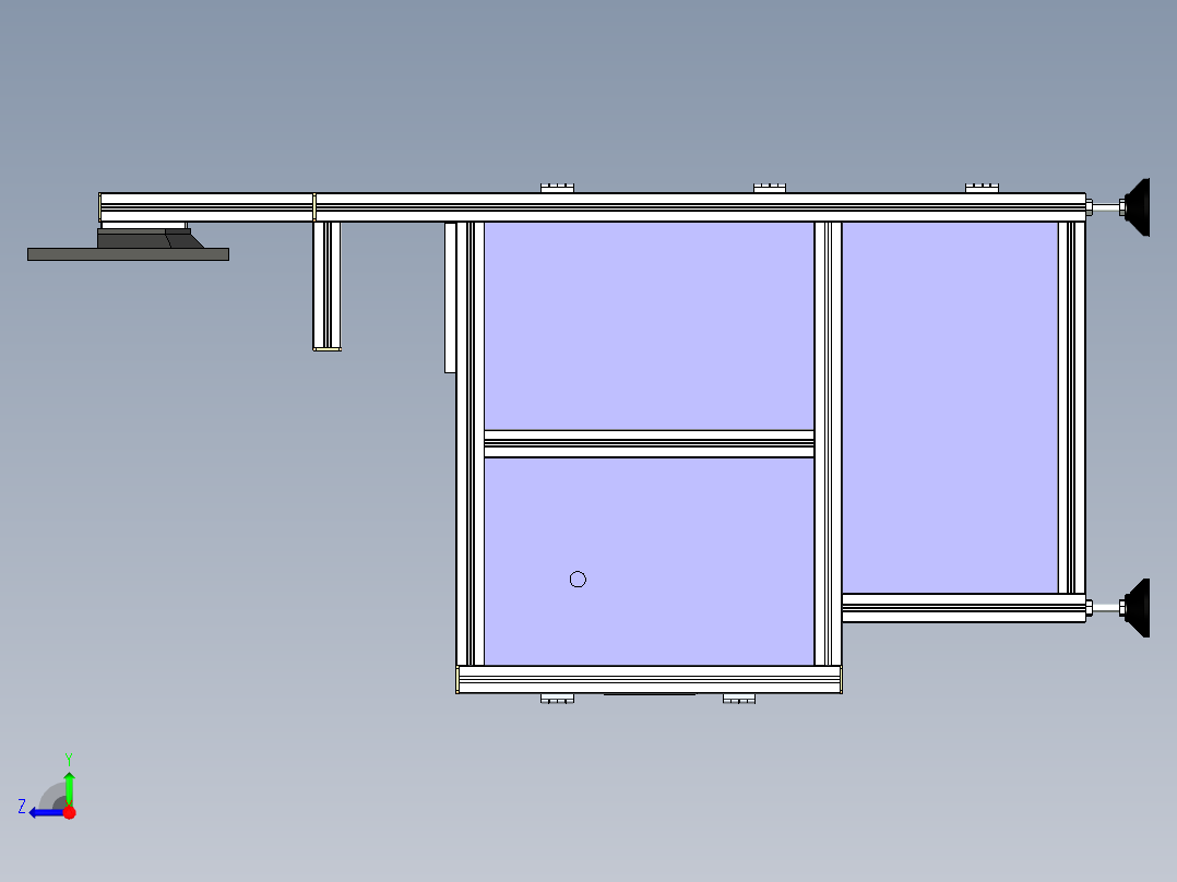 汽车保险丝固定件检测step右视图